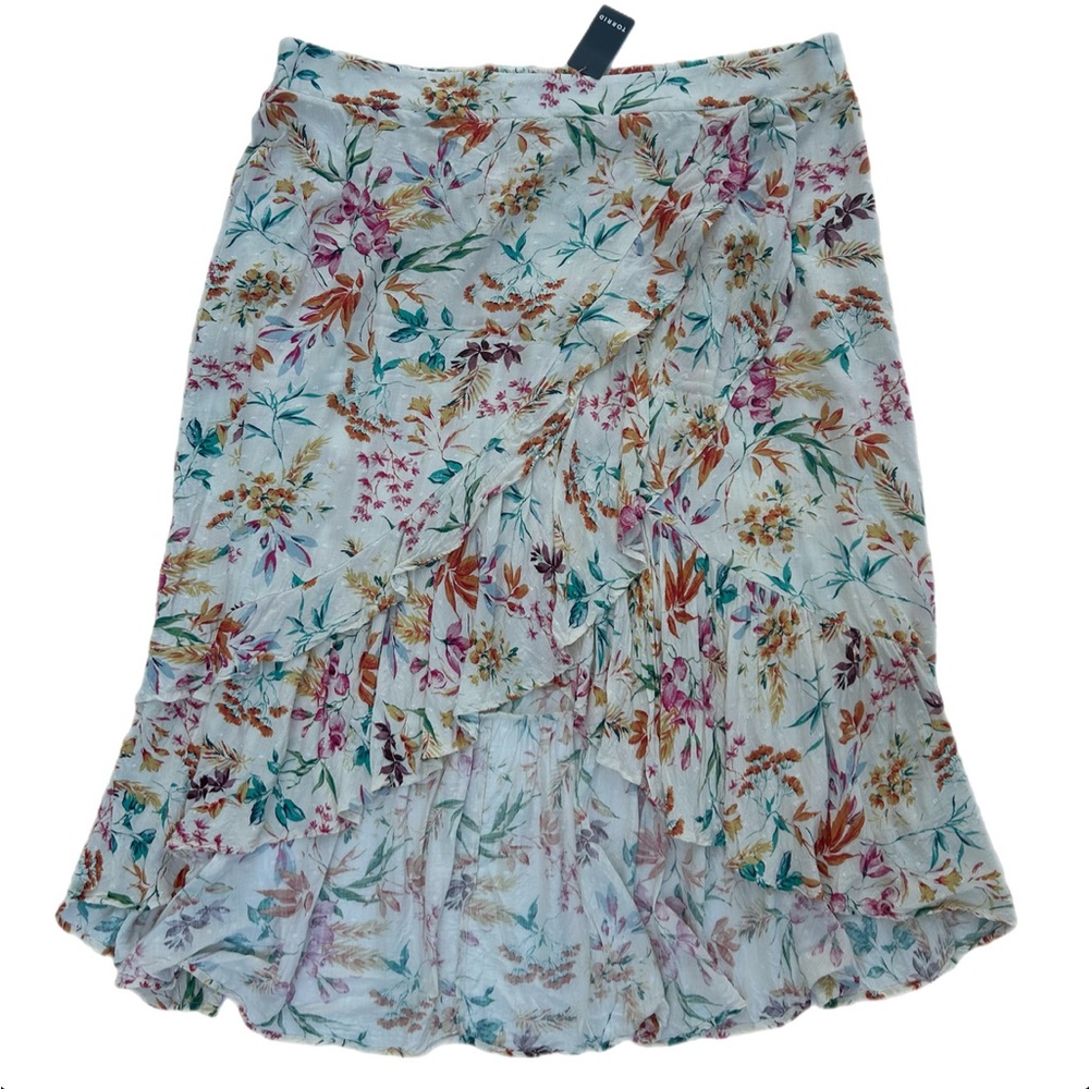 Torrid Multicolor Floral Midi Skirt